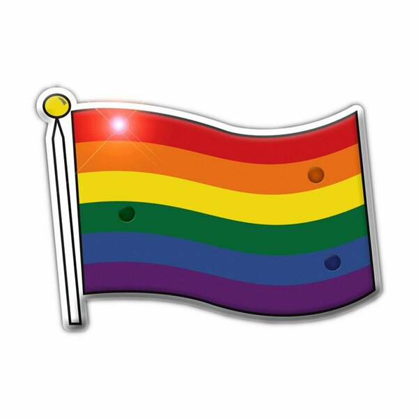 Endless Games Pride Flag Light Up Pin, Rainbow Color EN3333851